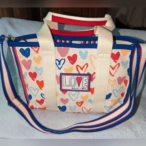 Brighton red white and you mini tote bag.